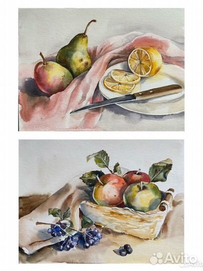 Картины натюрморт акварель
