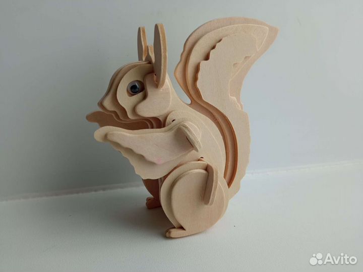 3 D пазлы пакетом: белка и кошки