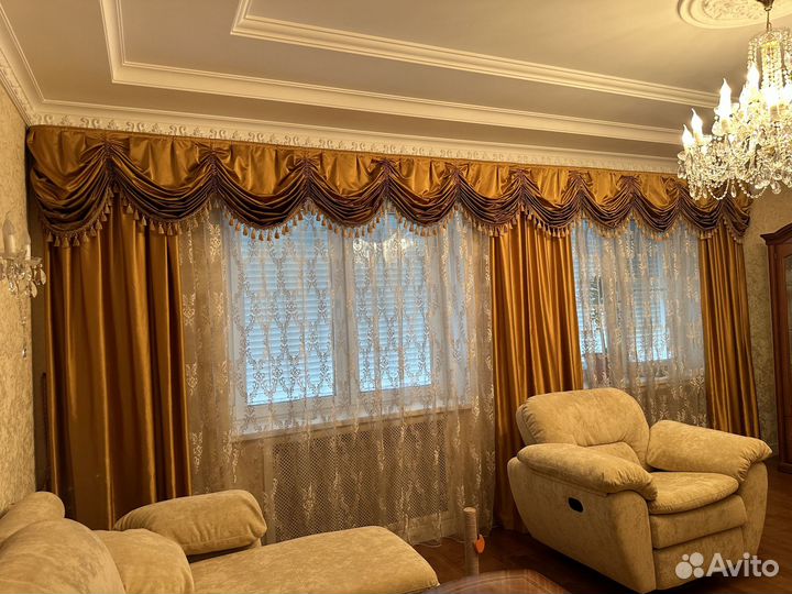 Комплект штор (ламбрекен, портьеры)