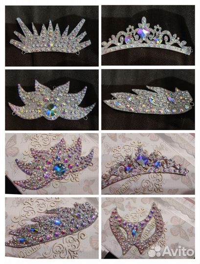 Украшение на пучок для художественной гимнастики