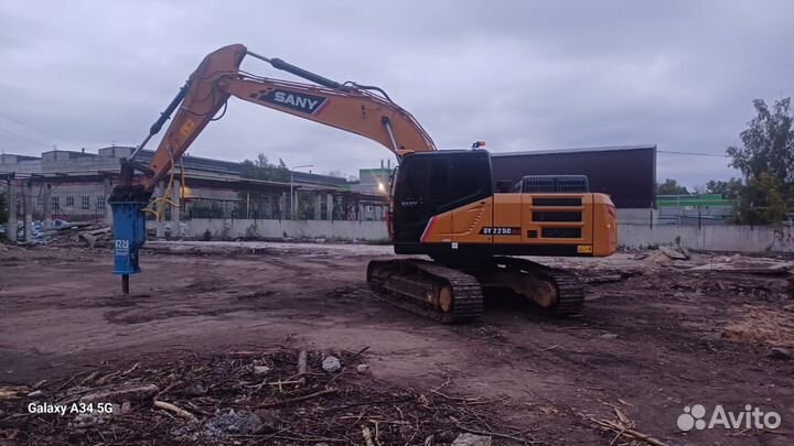 Услуги гусеничного экскаватора, гидромолота,крашер