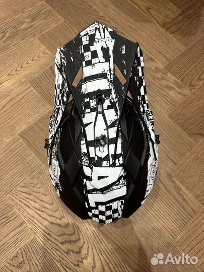 Шлем б/у кроссовый O'neal 2series Черный/Белый S