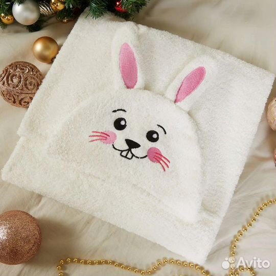 Новое детское полотенце с капюшоном