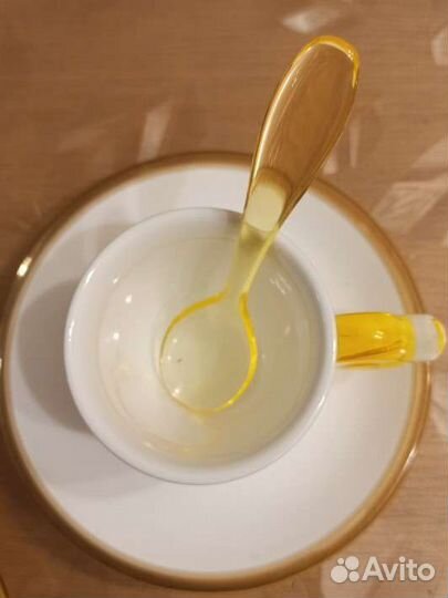 Набор кофейных чашек на двоих с ложками