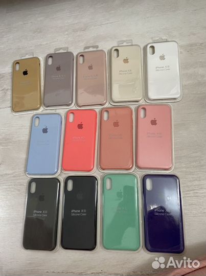 Чехол Silicone Case для iPhone XS светло-коралловы