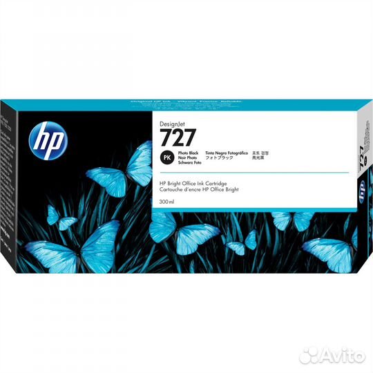 F9J79A, Картридж/ HP 727 300-ml Photo Black DesignJet Ink Cartridge