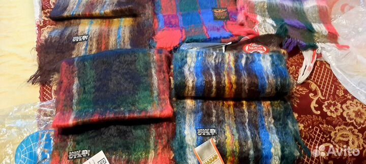 Мужской шарф, мохеровый