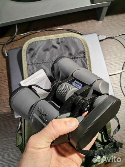 Бинокль новый Veber Classic бпц 12х50 VR серый