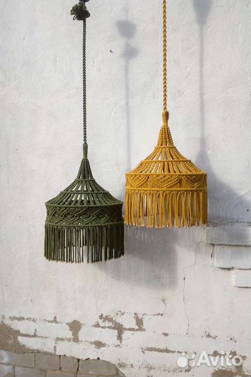 Абажуры макраме 40 см