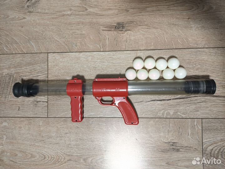 Помповое ружье стреляющее шариками пинг-понга