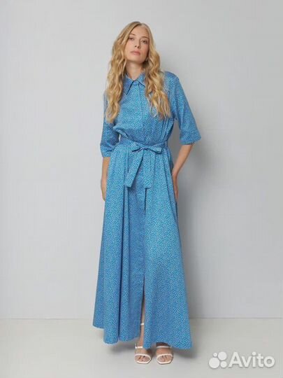 Платье макси из итальянского хлопка