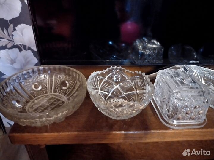 Хрустальные вазочки