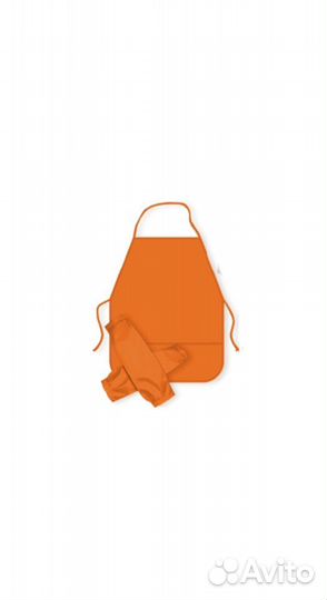 Фартук и нарукавники. Набор для трудов. Новый
