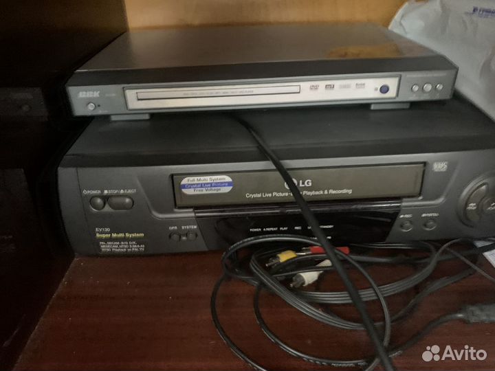 Видеомагнитофон LG, dvd плеер BBK, в рабочем состо
