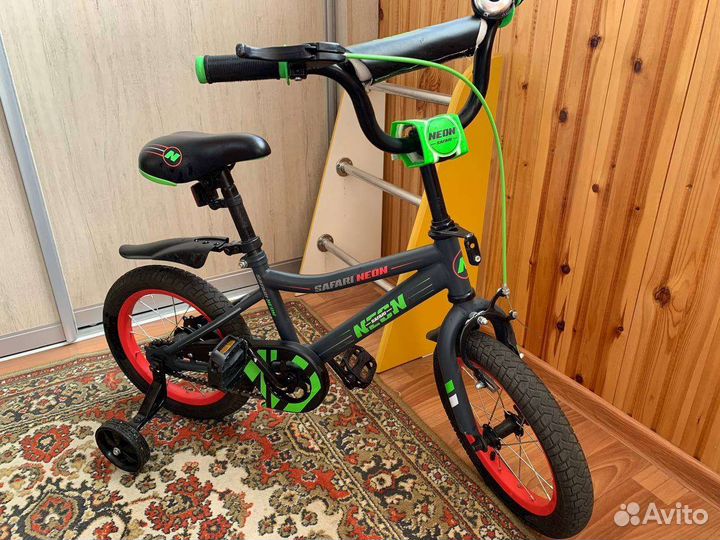 Велосипед детский двухколесный safari proff neon