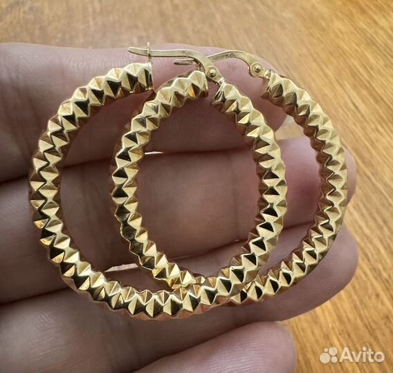 Золотые серьги 585 проба, у