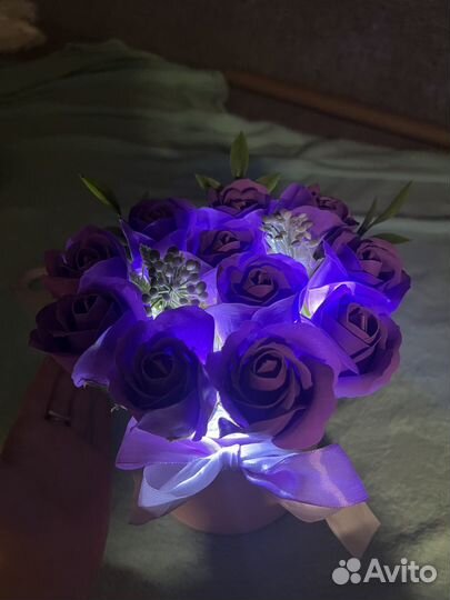 Букет из мыльных роз