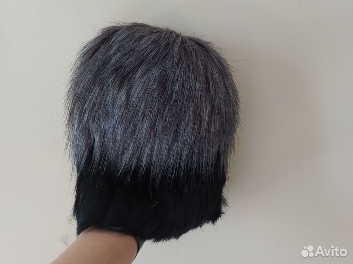 Шапка с натуральным мехом