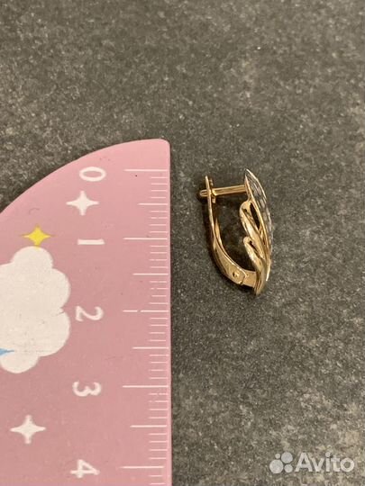 Серьги золотые