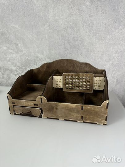 Органайзер для канцелярии деревянный