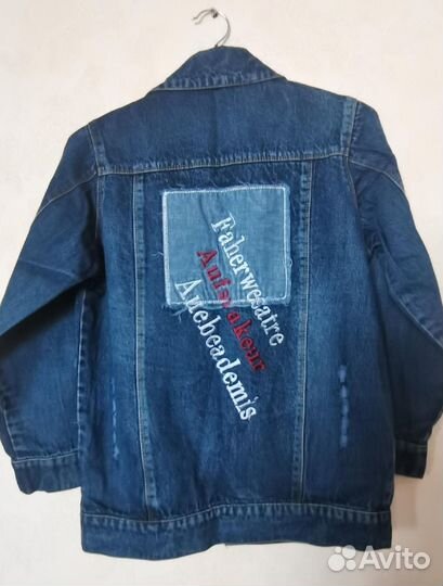 Джинсовая куртка для мальчика 128 134
