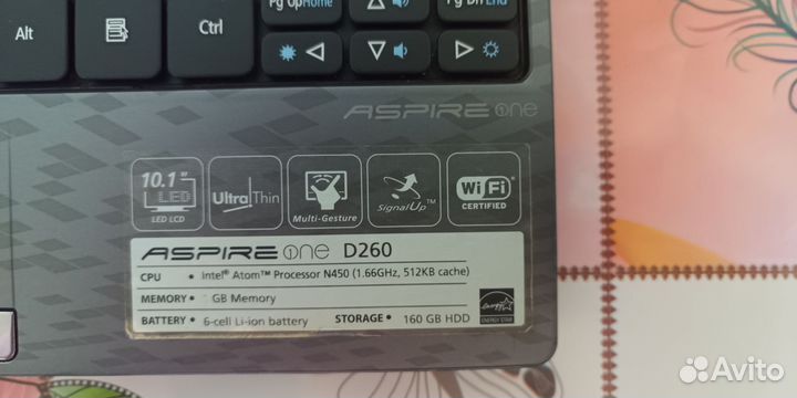 Нетбук acer aspire one