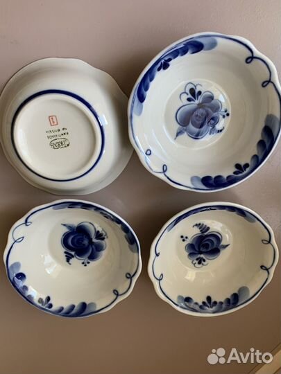 Гжель СССР посуда