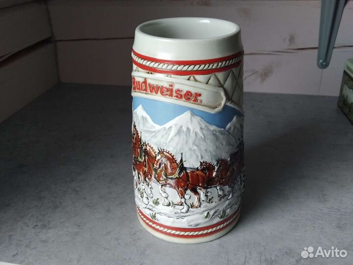 Кружка пивная Budweiser 1985