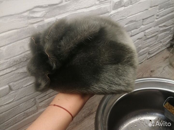 Шапка зимняя норковая женская