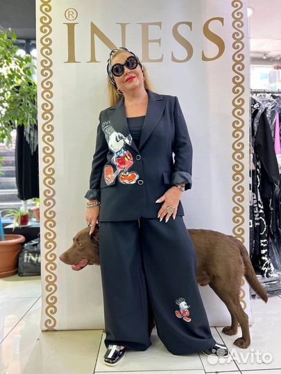 Костюм брючный двойка женский Турция 50 размер