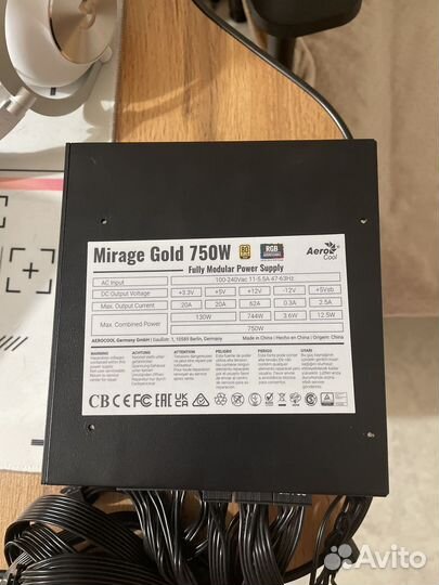 Блок питания Aerocool mirage gold 750W