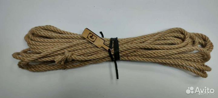 Веревка для Шибари, джут 6 мм. К-кт 5 шт по 8 м