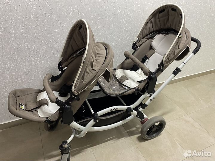 Коляска FD Design zoom для двойни, погодок, 2в1