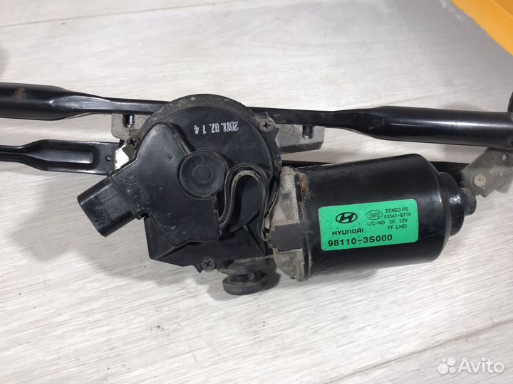 Трапеция дворников с моторчиком Hyundai sonata YF