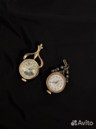 Винтажные часы кулон Чайка. В отличном состоянии