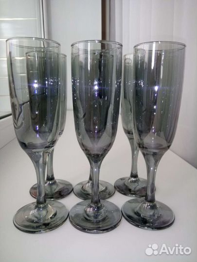 Винтажный набор фужеров