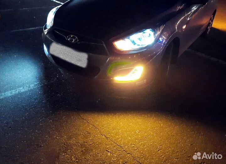 Led птф Hyundai Solaris до рест 2011-2014