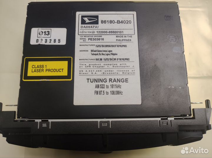 Магнитола Daihatsu родная
