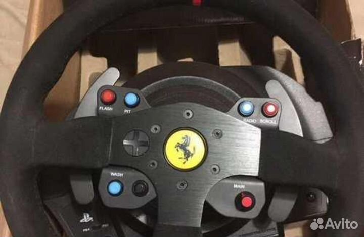 Игровой руль thrustmaster t300 alcantara