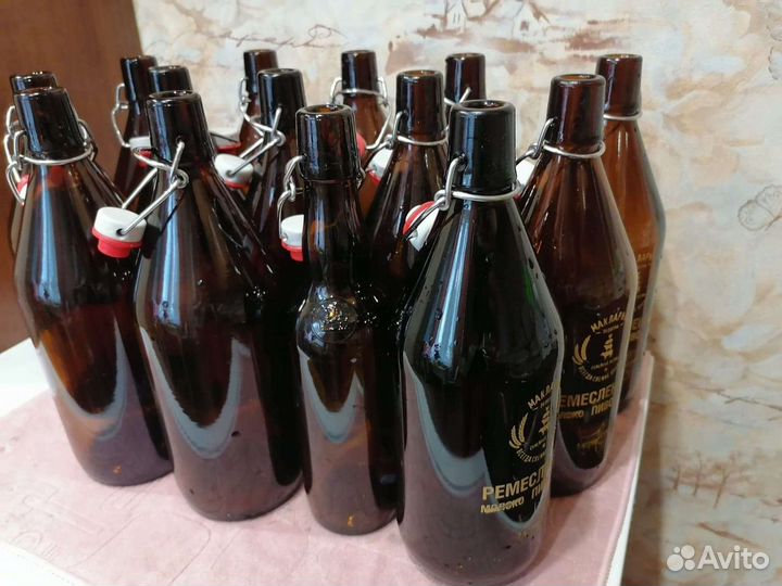 Бутылки с бугельной пробкой 1л