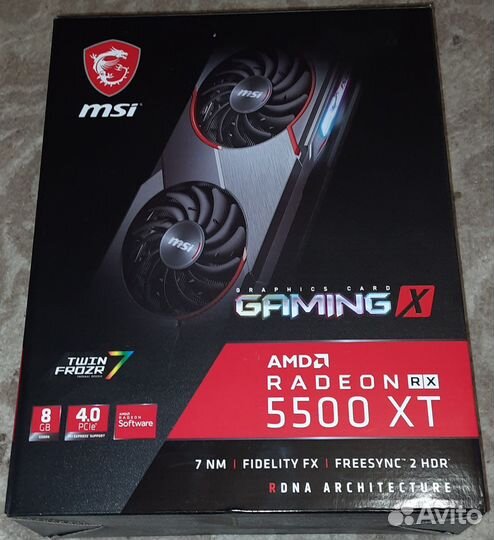 Видеокарта msi 5500xt
