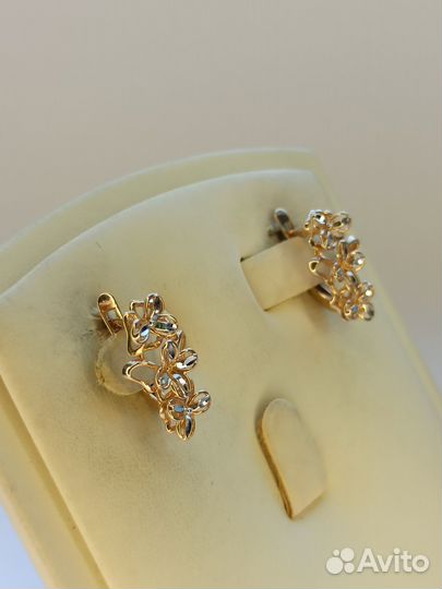 Золотые серьги 585 проба