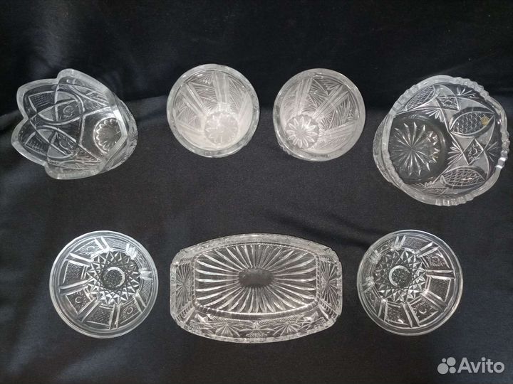 Хрусталь. Ваза, конфетница