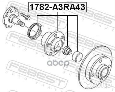 Ступица задняя 1782A3RA43 Febest