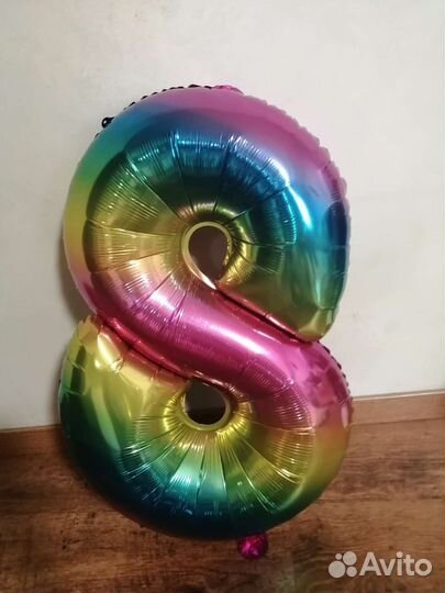 Надувные шары-цифры, 1,8,8