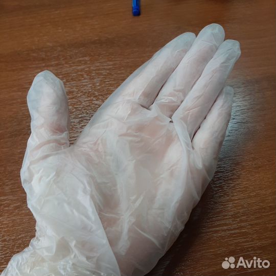 Перчатки виниловые. 11 пар (22шт)