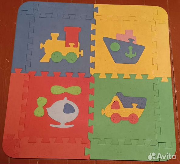 Развивающий коврик пазл,Трехмерный пазл шкат,Ёлка