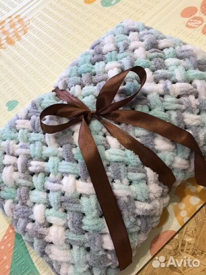 Плед из alize puffy