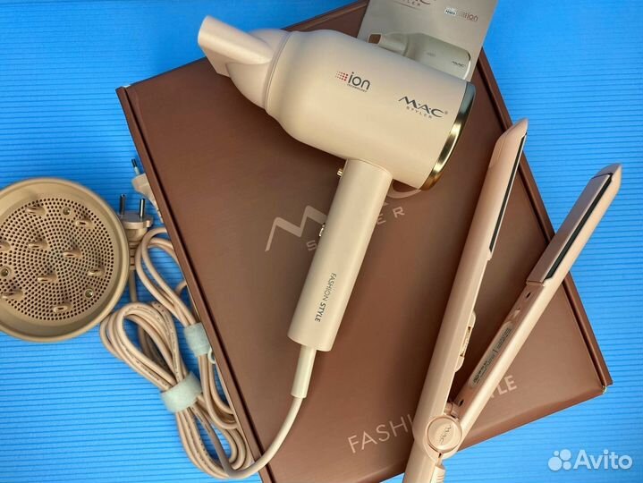 Профессиональный набор фен + плойка MAC