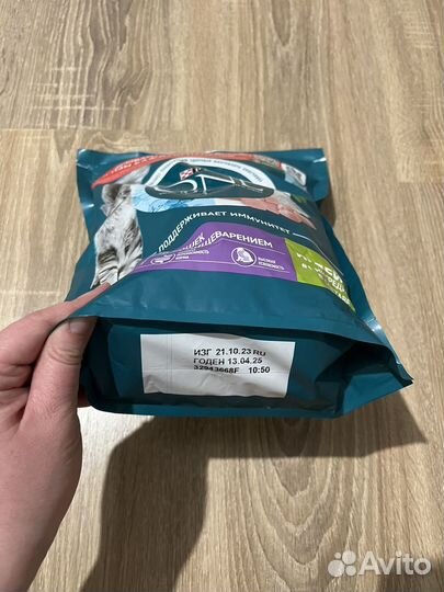 Кошачий корм сухой влажный